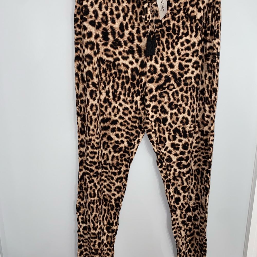 Leopard Robe SET w pants - Picture 3 of 5